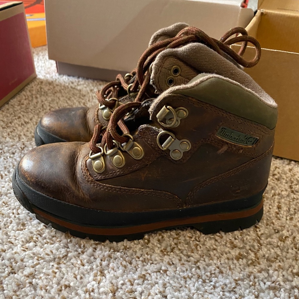 Brown Timberland Hiker Boots